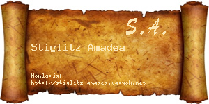 Stiglitz Amadea névjegykártya